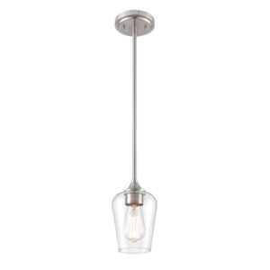 Millennium Lighting 9731-BN Ashford One Light Mini Pendant Brushed Nickel finish