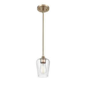 Millennium Lighting 9731-MG Ashford One Light Mini Pendant Modern Gold finish