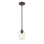 Millennium Lighting 9731-RBZ Ashford One Light Mini Pendant Rubbed Bronze finish