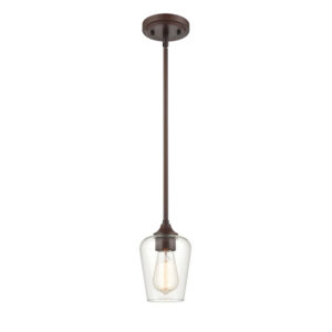 Millennium Lighting 9731-RBZ Ashford One Light Mini Pendant Rubbed Bronze finish