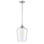 Millennium Lighting 9741-BN Ashford One Light Pendant Brushed Nickel finish