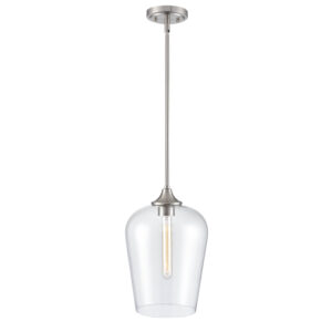 Millennium Lighting 9741-BN Ashford One Light Pendant Brushed Nickel finish