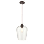 Millennium Lighting 9741-RBZ Ashford One Light Pendant Rubbed Bronze finish