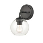 Millennium Lighting 9751-MB Solmer One Light Sconce Matte Black finish