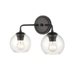 Millennium Lighting 9752-MB Solmer Two Light Vanity Matte Black finish