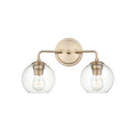 Millennium Lighting 9752-MG Solmer Two Light Vanity Modern Gold finish