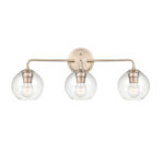 Millennium Lighting 9753-MG Solmer Three Light Vanity Modern Gold finish