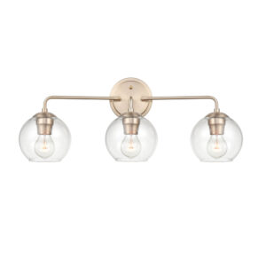 Millennium Lighting 9753-MG Solmer Three Light Vanity Modern Gold finish