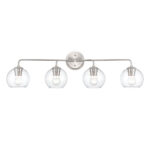 Millennium Lighting 9754-BN Solmer Four Light Vanity Brushed Nickel finish
