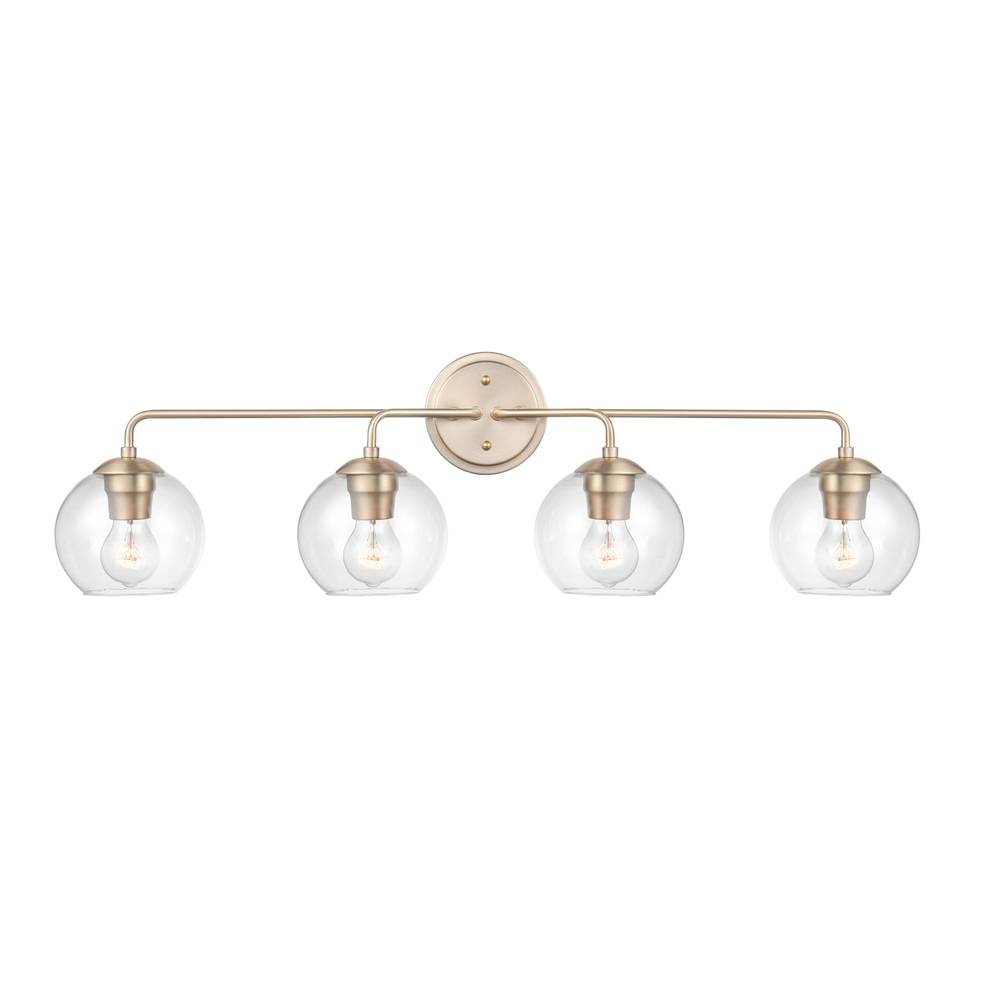 Millennium Lighting 9754-MG Four Light Vanity Modern Gold finish