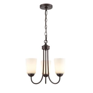 Millennium Lighting 9803-RBZ Ivey Lake Three Light Chandelier Rubbed Bronze finish