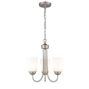 Millennium Lighting 9803-SN Ivey Lake Three Light Chandelier Satin Nickel finish