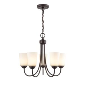 Millennium Lighting 9805-RBZ Ivey Lake Five Light Chandelier Rubbed Bronze finish