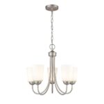 Millennium Lighting 9805-SN Ivey Lake Five Light Chandelier Satin Nickel finish
