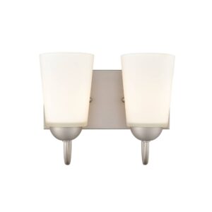 Millennium Lighting 9812-SN Ivey Lake Two Light Vanity Satin Nickel finish