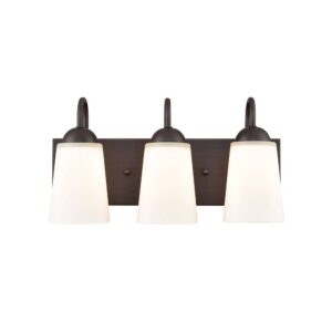 Millennium Lighting 9813-RBZ Ivey Lake Three Light Vanity Rubbed Bronze finish