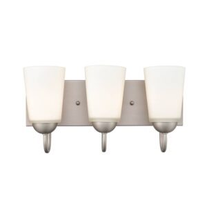 Millennium Lighting 9813-SN Ivey Lake Three Light Vanity Satin Nickel finish