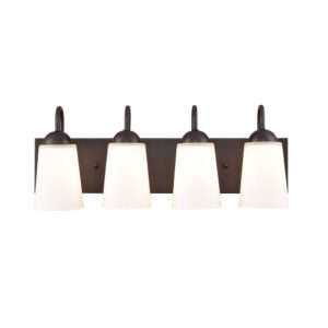 Millennium Lighting 9814-RBZ Ivey Lake Four Light Vanity Rubbed Bronze finish