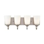 Millennium Lighting 9814-SN Ivey Lake Four Light Vanity Satin Nickel finish