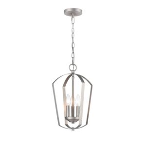 Millennium Lighting 9823-SN Ivey Lake Three Light Pendant Satin Nickel finish