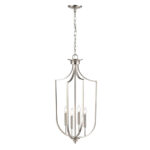 Millennium Lighting 9837-BN Four Light Pendant Brushed Nickel finish