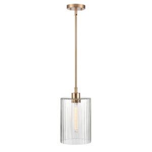 Millennium Lighting 9911-MG Chastine One Light Pendant Modern Gold finish