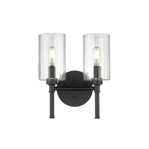 Millennium Lighting 9922-MB Chastine Two Light Vanity Matte Black finish