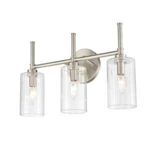 Millennium Lighting 9923-BN Chastine Three Light Vanity Brushed Nickel finish