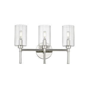 Millennium Lighting 9923-PN Chastine Three Light Vanity Polished Nickel finish