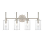 Millennium Lighting 9924-BN Chastine Four Light Vanity Brushed Nickel finish