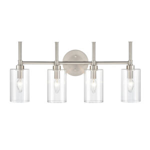 Millennium Lighting 9924-BN Chastine Four Light Vanity Brushed Nickel finish