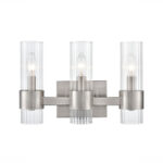 Millennium Lighting 9963-BN Caberton Three Light Vanity Brushed Nickel finish