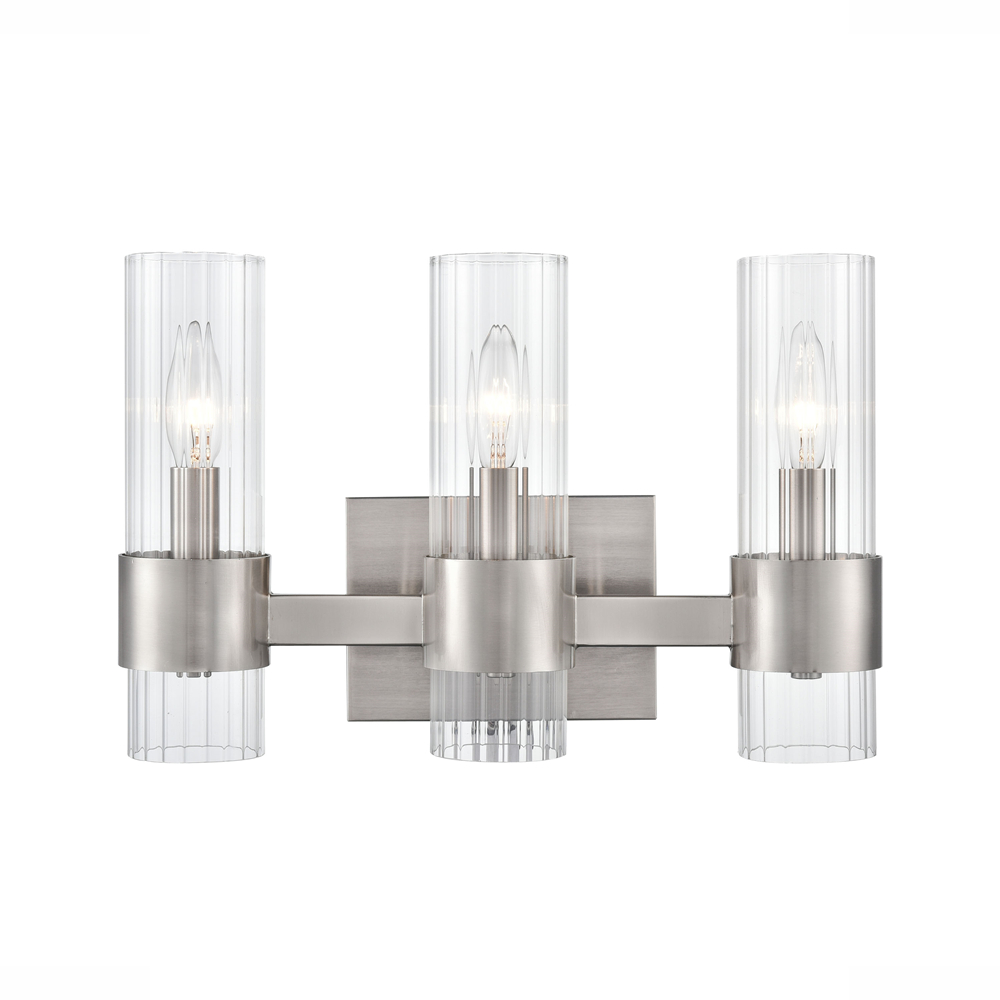 Millennium Lighting 9963-BN Caberton Three Light Vanity Brushed Nickel finish