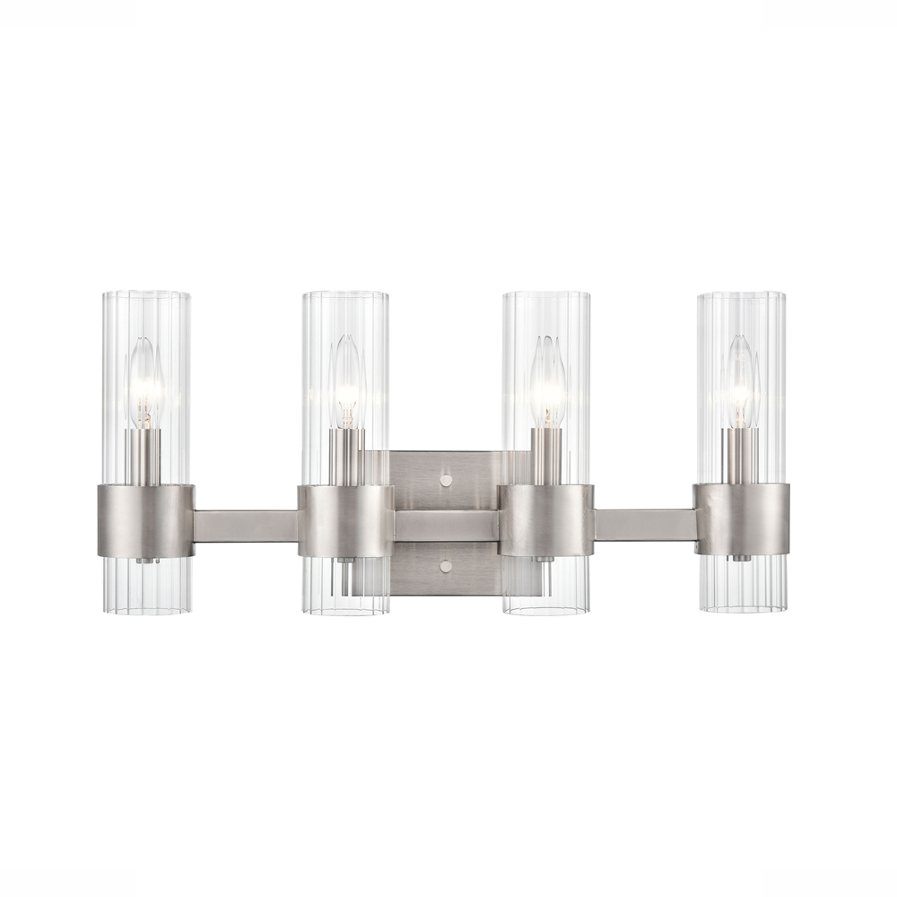 Millennium Lighting 9964-BN Caberton Four Light Vanity Brushed Nickel finish