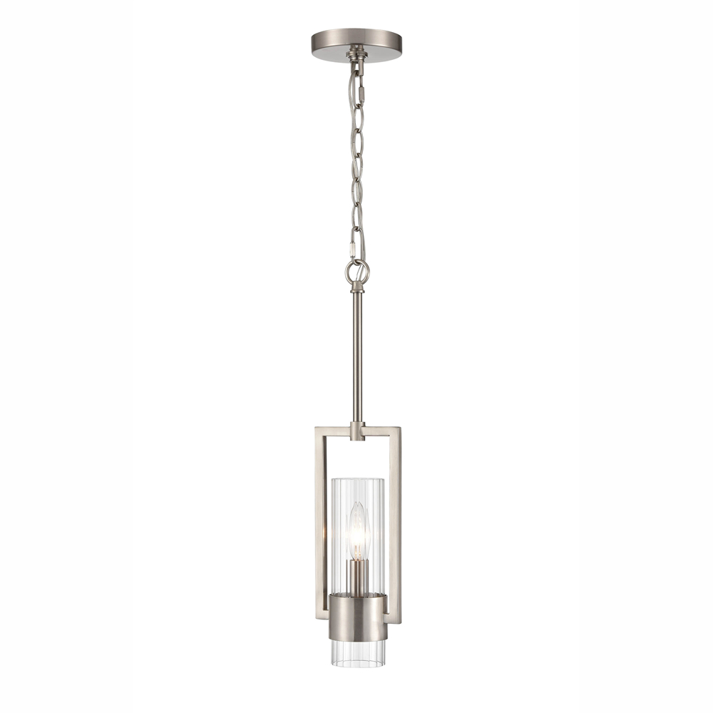 Millennium Lighting 9971-BN Caberton One Light Mini Pendant Brushed Nickel finish
