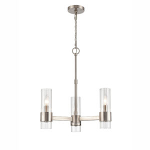 Millennium Lighting 9973-BN Caberton Three Light Chandelier Brushed Nickel finish