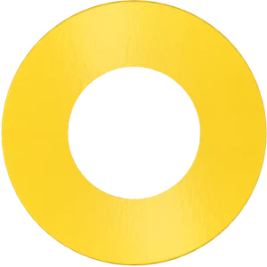 Goodlite G-23722 2" Round Slim Yellow Cover