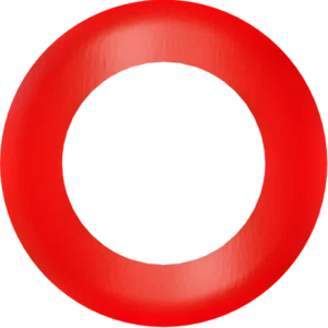 Goodlite G-23730 3" Round Slim Red Cover