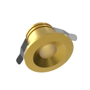 Goodlite G-00140 1 inch Puck Light 24v 22k, Brushed Brass