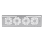 Goodlite G-19976 Flat Multi Hole 6" On-Center Nc Plate 7 Sizes