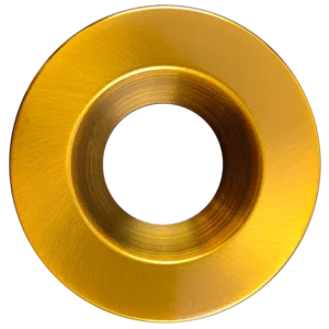 Goodlite G-22023 2 inch Round Regress Slim Brushed Brass Cover