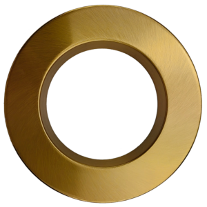 Goodlite G-22053 5 inch Round Regress Slim Brushed Brass Cover