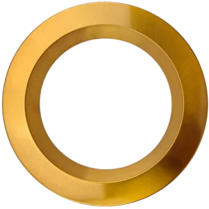 Goodlite G-22083 8 inch Round Regress Slim Brushed Brass Cover