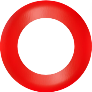 Goodlite G-23740 4" Round Slim Red Cover