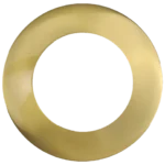Goodlite G-48382 3" Round Slim Brushed Brass Cover