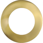 Goodlite G-48383 4" Round Slim Brushed Brass Cover