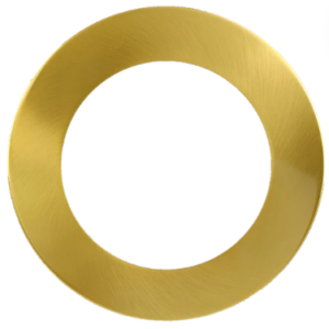 Goodlite G-48384 5" Round Slim Brushed Brass Cover