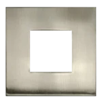 Goodlite G-48386 3" Square Slim Brushed Nickel Cover