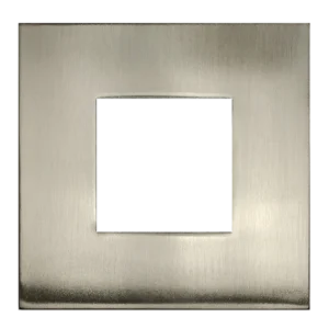 Goodlite G-48386 3" Square Slim Brushed Nickel Cover