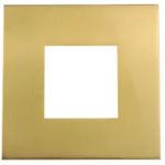 Goodlite G-48397 3" Square Slim Brushed Brass Cover